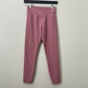 Abercrombie & Fitch V wrap waist legging mauve pink